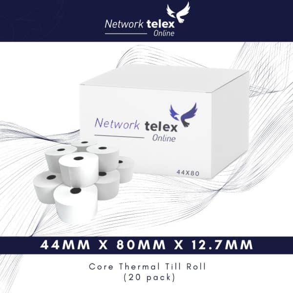 44 x 80 thermal 20 rolls image 2 | Network Telex