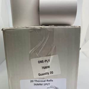 76mm x 76mm - 1 Ply Non Thermal (20 pack)