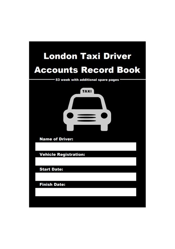 London Taxi Driver and Private Hire Accounts Record Book 1 | Network Telex