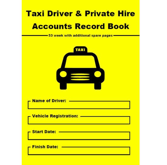 Yellow Taxi Driver and Private Hire Accounts Record Book