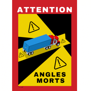 French Angles Morts Vinyl Stickers