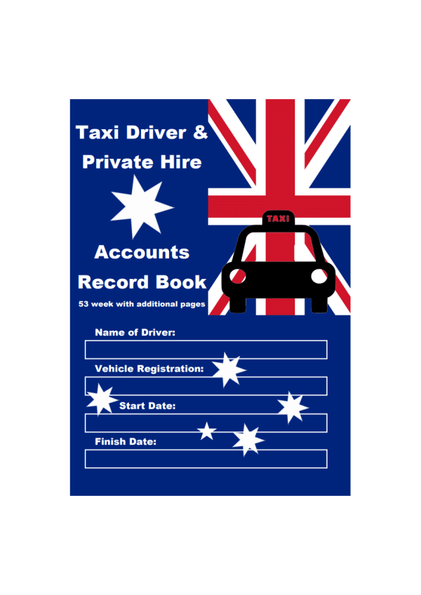 Australian Flag Taxi Driver and Private Hire Accounts Record Book 1 | Network Telex