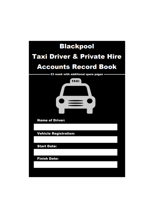 Blackpool Taxi Driver and Private Hire Accounts Record Book 1 1 | Network Telex