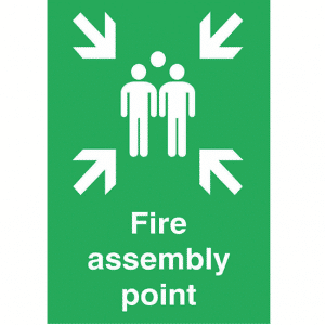 Fire Assembly Point Vinyl Stickers