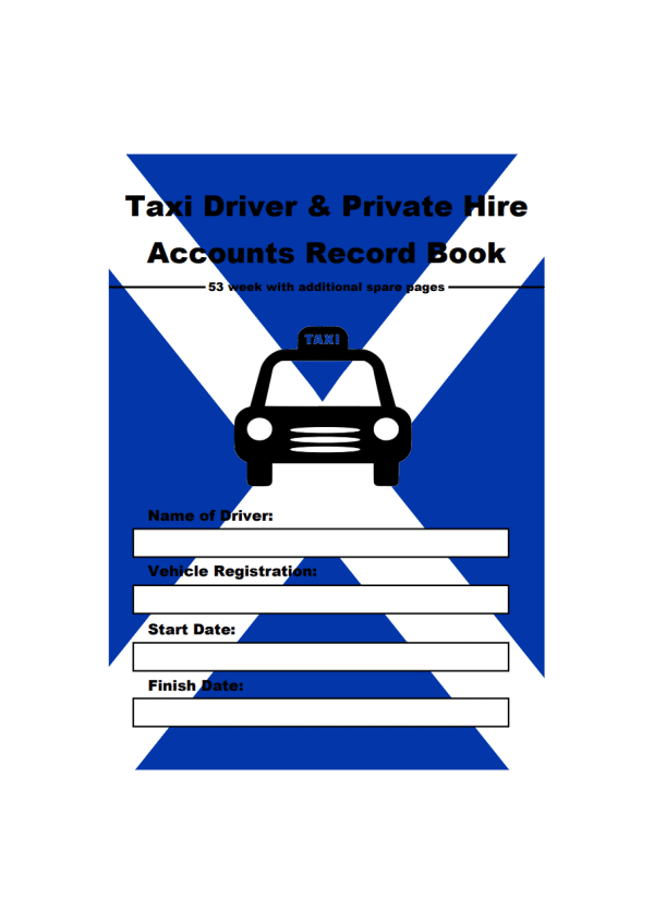 Scottish Flag Taxi Driver and Private Hire Accounts Record Book 1 | Network Telex