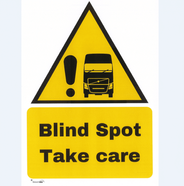 UK Lorry Blind Spot Take Care Vinyl Stickers
