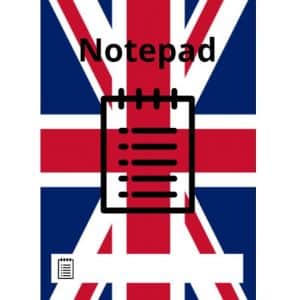 Union Jack Notepad