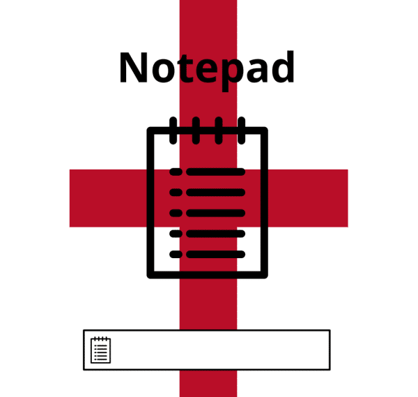 England Flag Notepad | Network Telex