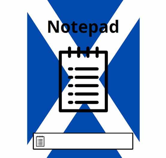 Scottish Flag Notepad