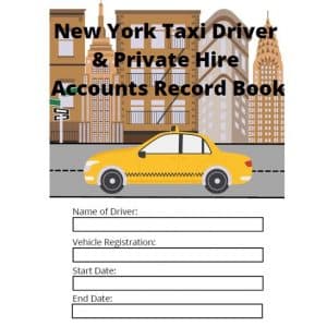 New York Taxi Driver Accounts Record Book