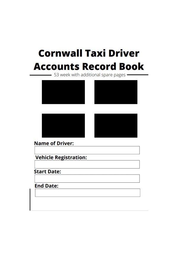 Cornwall Taxi Driver Accounts Record Book 1 | Network Telex