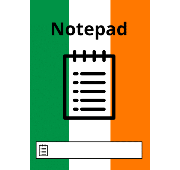 Ireland Flag Notepad 1 | Network Telex