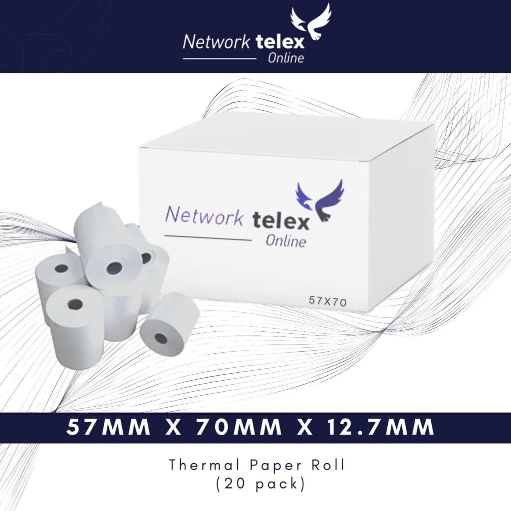 57 x 70 thermal 20 rolls image 2 2 | Network Telex